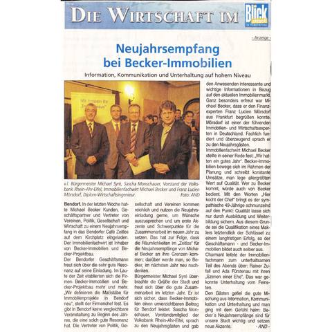 Presseartikel Neujahrsempfang 2012
